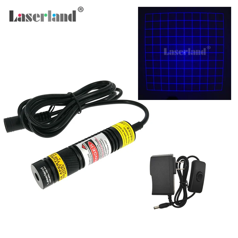 DOE Blue Light Grating 450nm 10*10mm Grid Laser Module 3D Modeling Optical Grating Diffraction