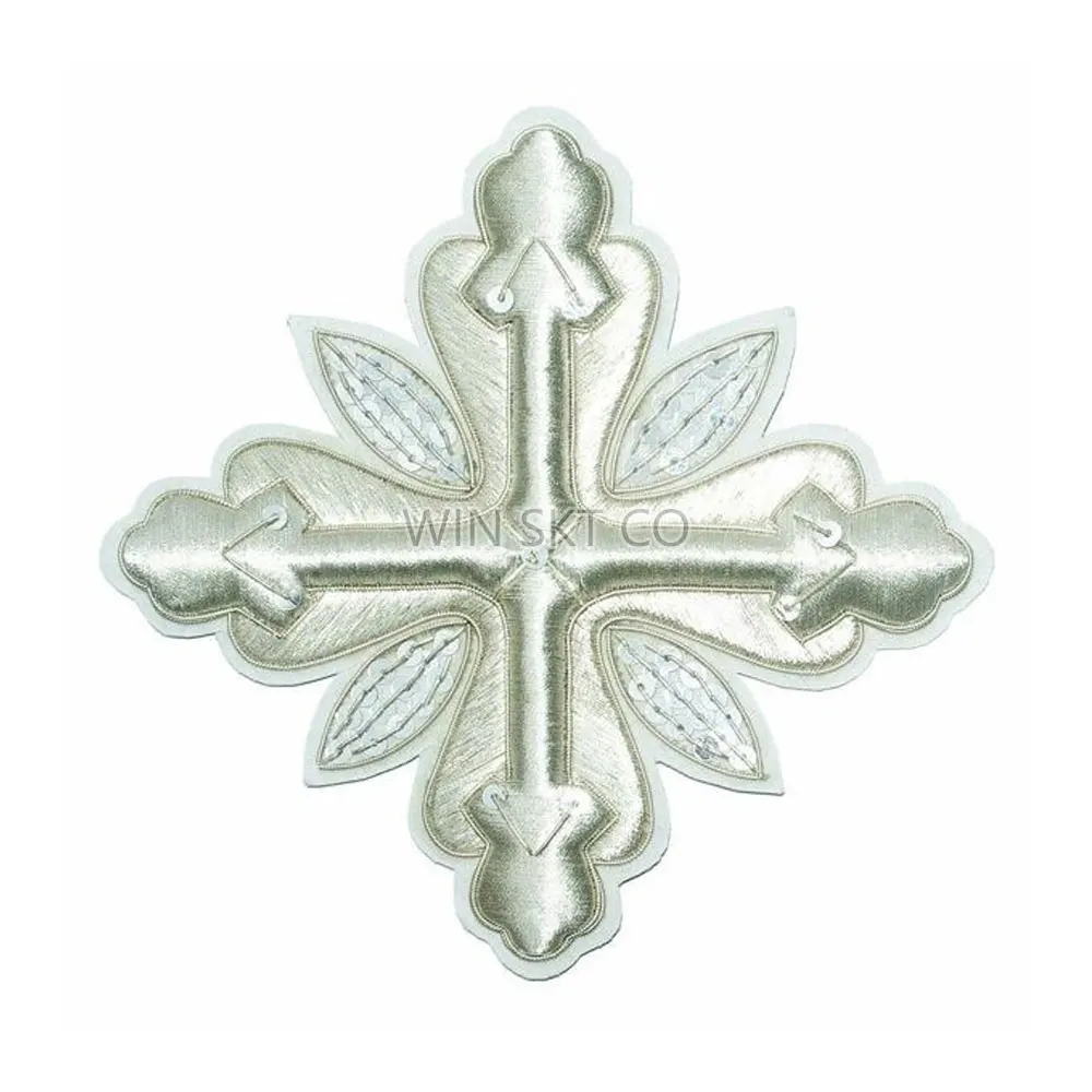 Best Selling Hand Embroidery Cross High Quality Church Priest Hand Embroidery Cross