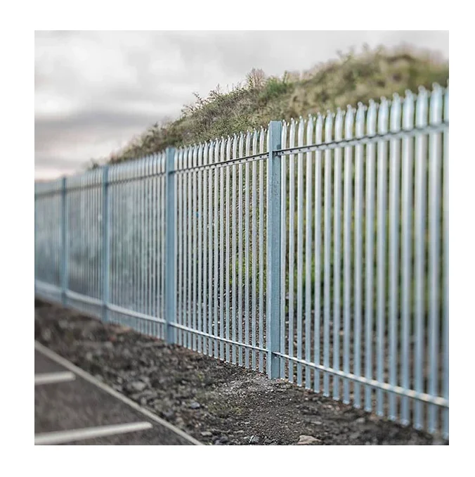 Palisade Security Fencing, 1.5-3.0m Length, 50-100mm Pale Spacing, Powder Coated