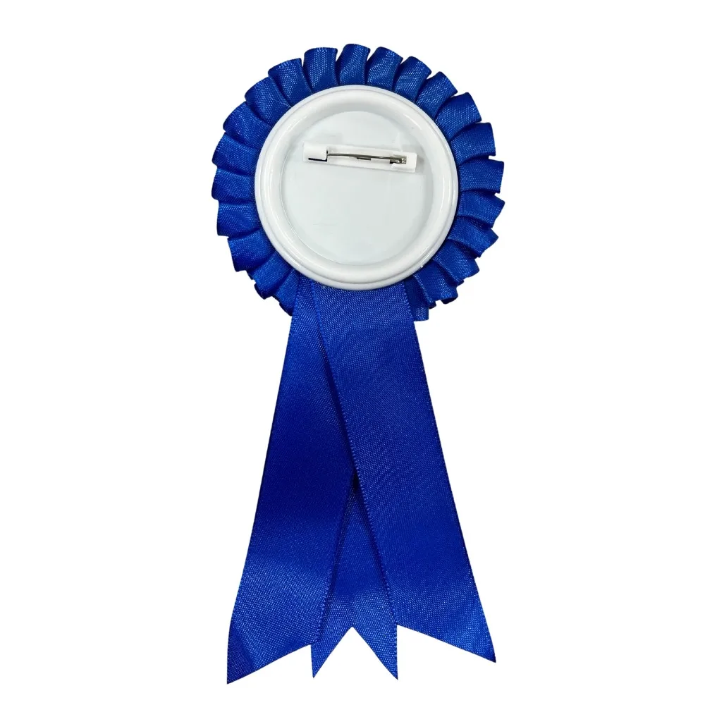 school event custom blank rosettes ribbons awards