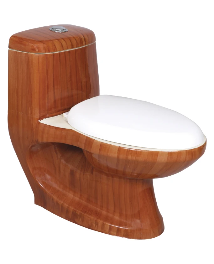 PREMIUM QUALITY  Bathroom Ceramic Siphonic One Piece Toilet Set Sanitary Wares PP Material WC Toilet