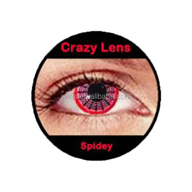 white and black Spider web crazy lens 2024 Korean made