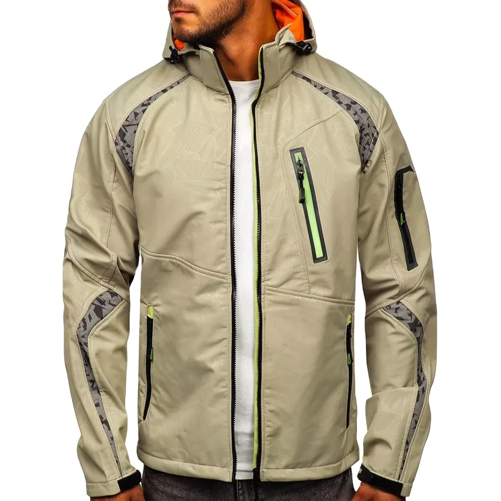 Breathable Best Fabric For Men Solid Premium Quality Blue Color And Comfortable Men Best Quality Soft Shell Jackets
