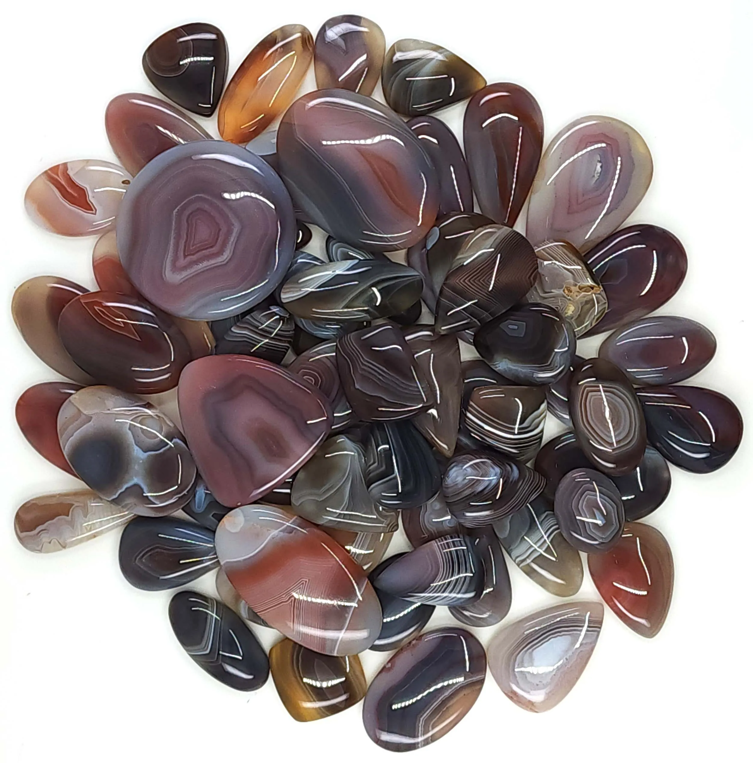 Natural Botswana Agate Gemstone Cabochon Lot Handmade Botswana Agate Loose Gemstone High Quality Botswana Agate For Jewelry