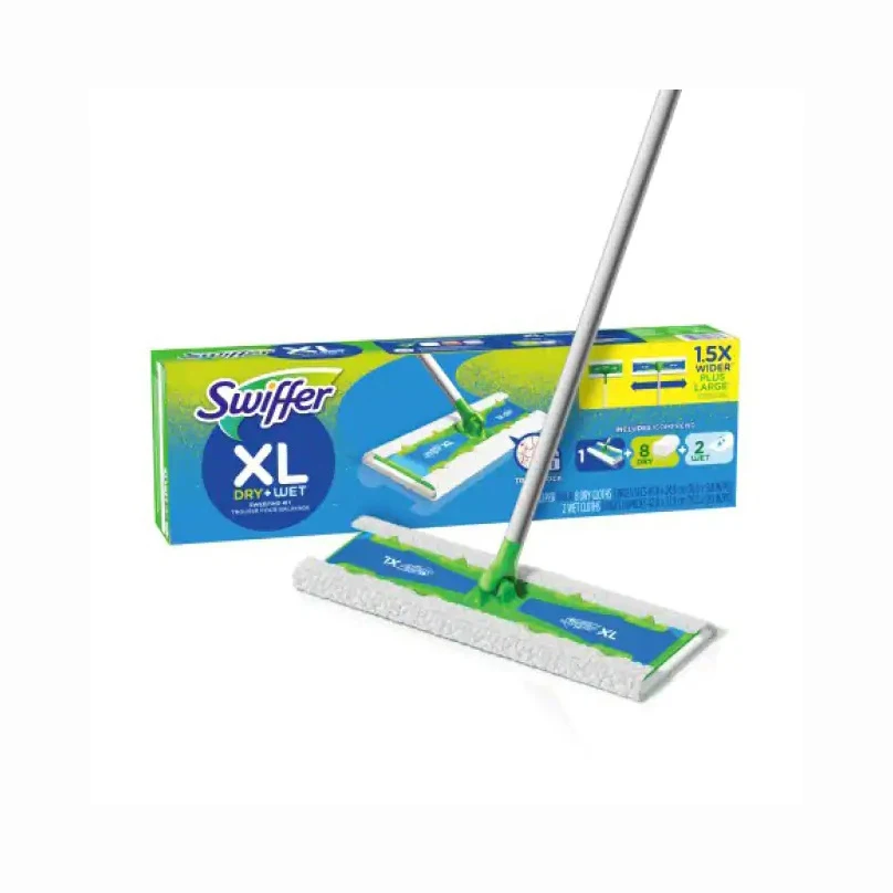 Подметальная машина S-wiffer, комплект для сухой и влажной уборки XL, 1 подметальная машина, 8 сухих салфеток, 2 влажных салфетки