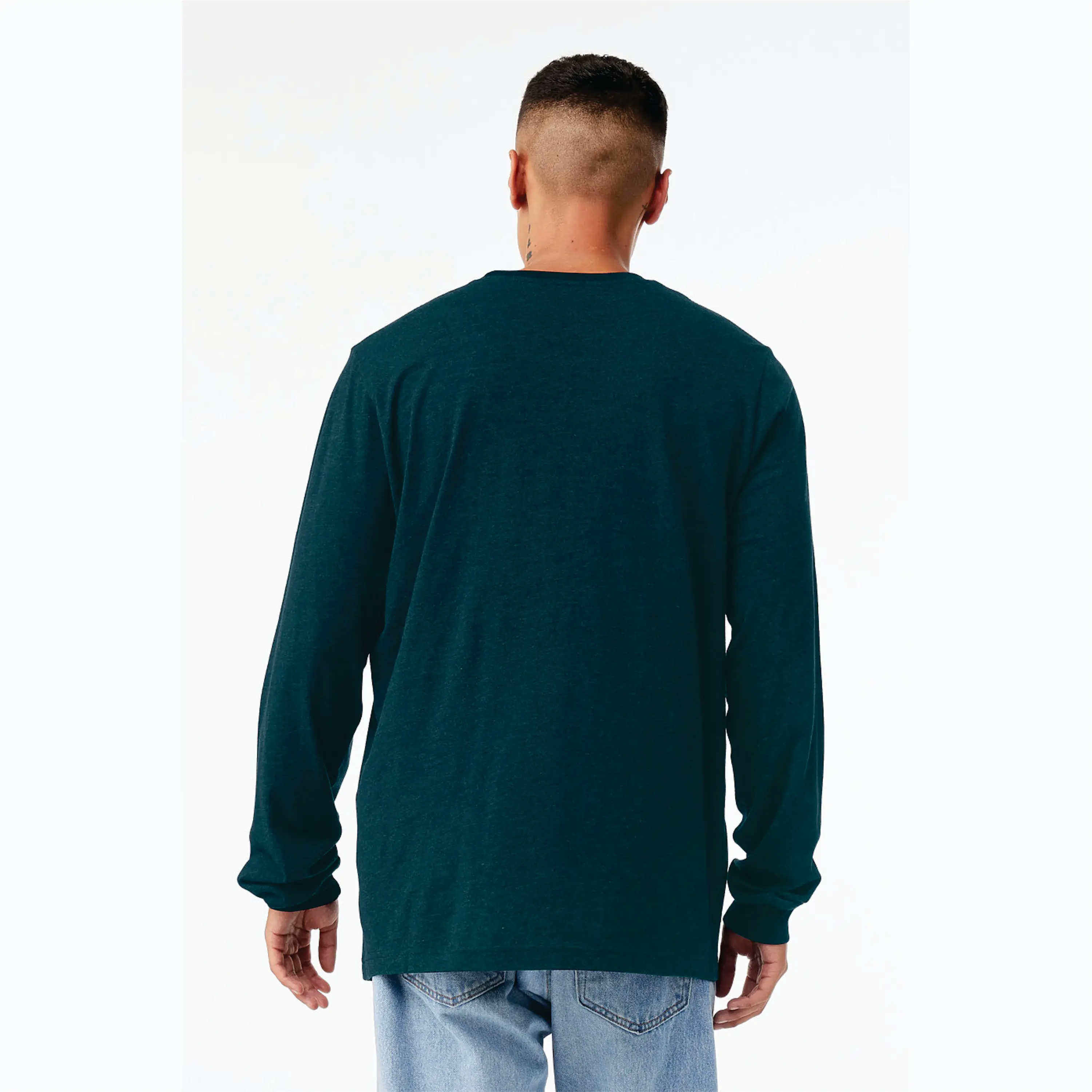 Atlantic Classic: Unisex Long Sleeve T-Shirt in 100% Airlume Combed & Ring Spun Cotton, 32 Single, 4.2 oz