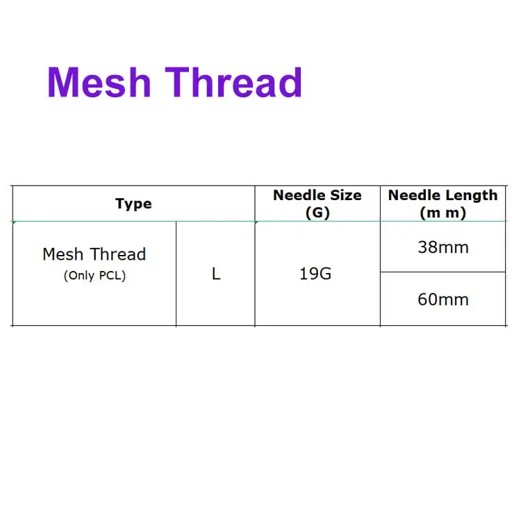 surgical suture fine effective face and body lifting aptos ultra v line hilo tensor lift mesh pcl thread
