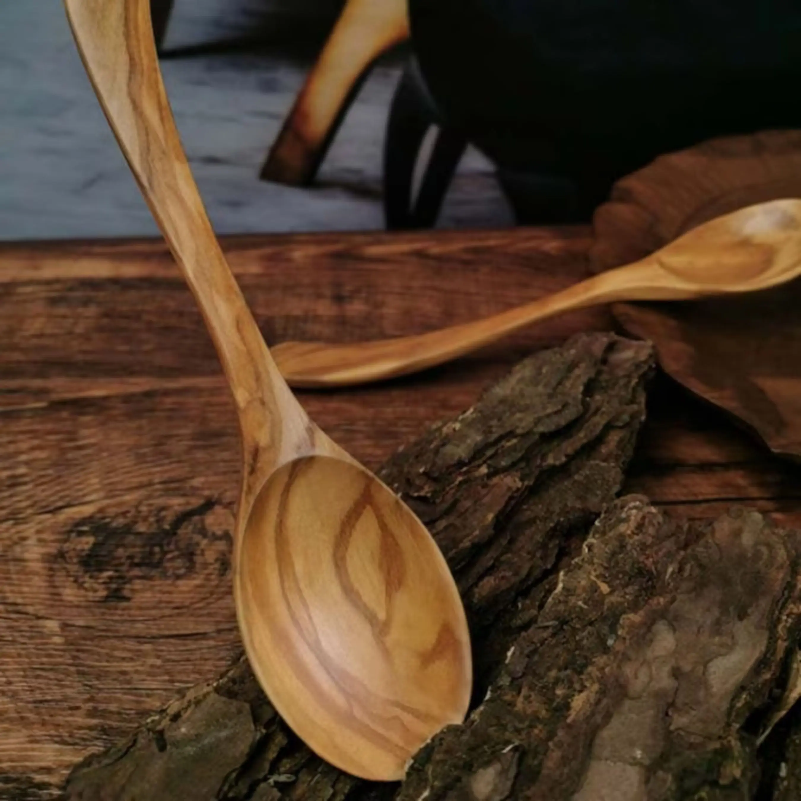 agate Wholesale Eco Friendly Natural Wood Kitchen Cooking Wooden Spoons Set
