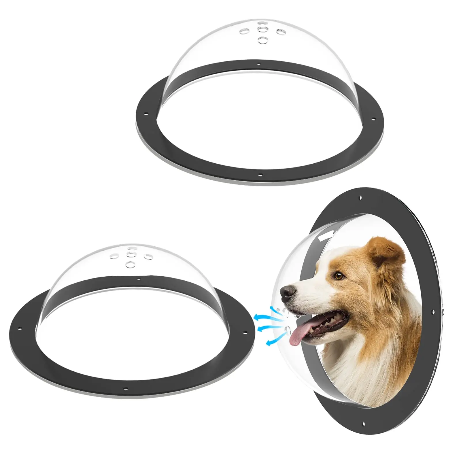 Convex Dog Fence Window Clear Acrylic Dome For Pet Display Dome Lens And Hemisphere