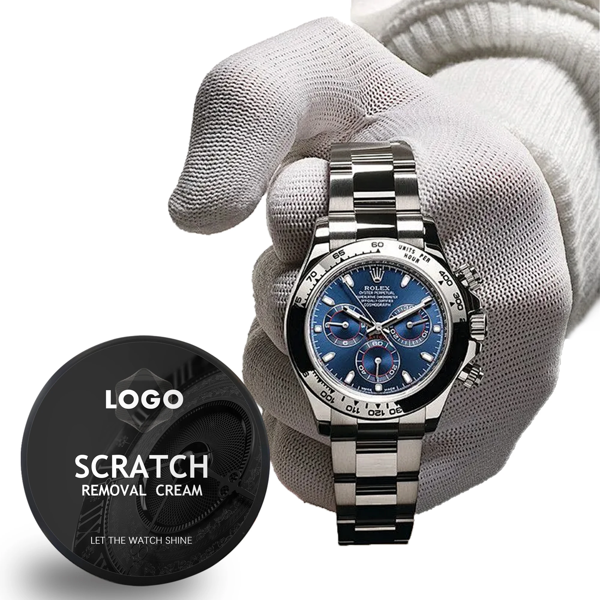 Premium High Quality Watch Maintenance Kit Cleaner Solution, Soft Brush and Microfiber Cloth for Precision Care