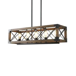 2022 Wholesale Hot Sale New Design creative personality simple Square chandelier dining room Nordic pendant lamp with Frame