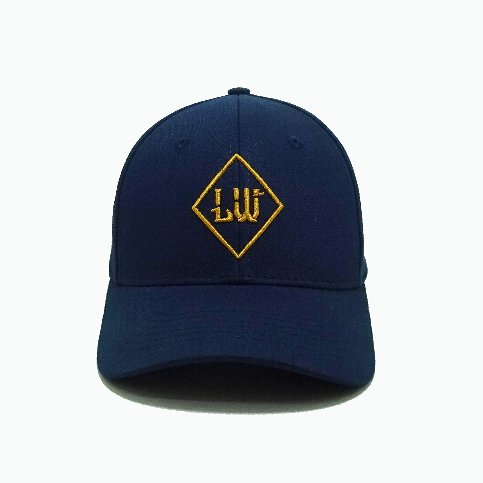 New Arrival Fashion Navy Color Structured Form 6 Panel Embroidered Baseball Hats Custom Logo Design 100% Cotton Sport Dad Hats