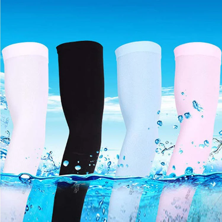 Popular OEM Cool Customized White Blank Sublimation Sun Protect Arm Sleeves For Unisex Outdoor Sport with custom logo design