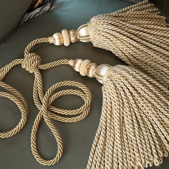 High Quality Wholesale Custom Cheap Unique Style 100% Soft Rayon tassel Curtain Tieback