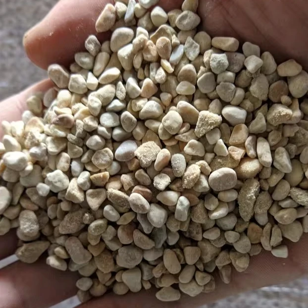 Manufacturer Yellow Tumbled Pebble Stone For Epoxy Floor Resin Bound Surface Pink Mix Pebbles Expose Aggregate Concrete Gravel