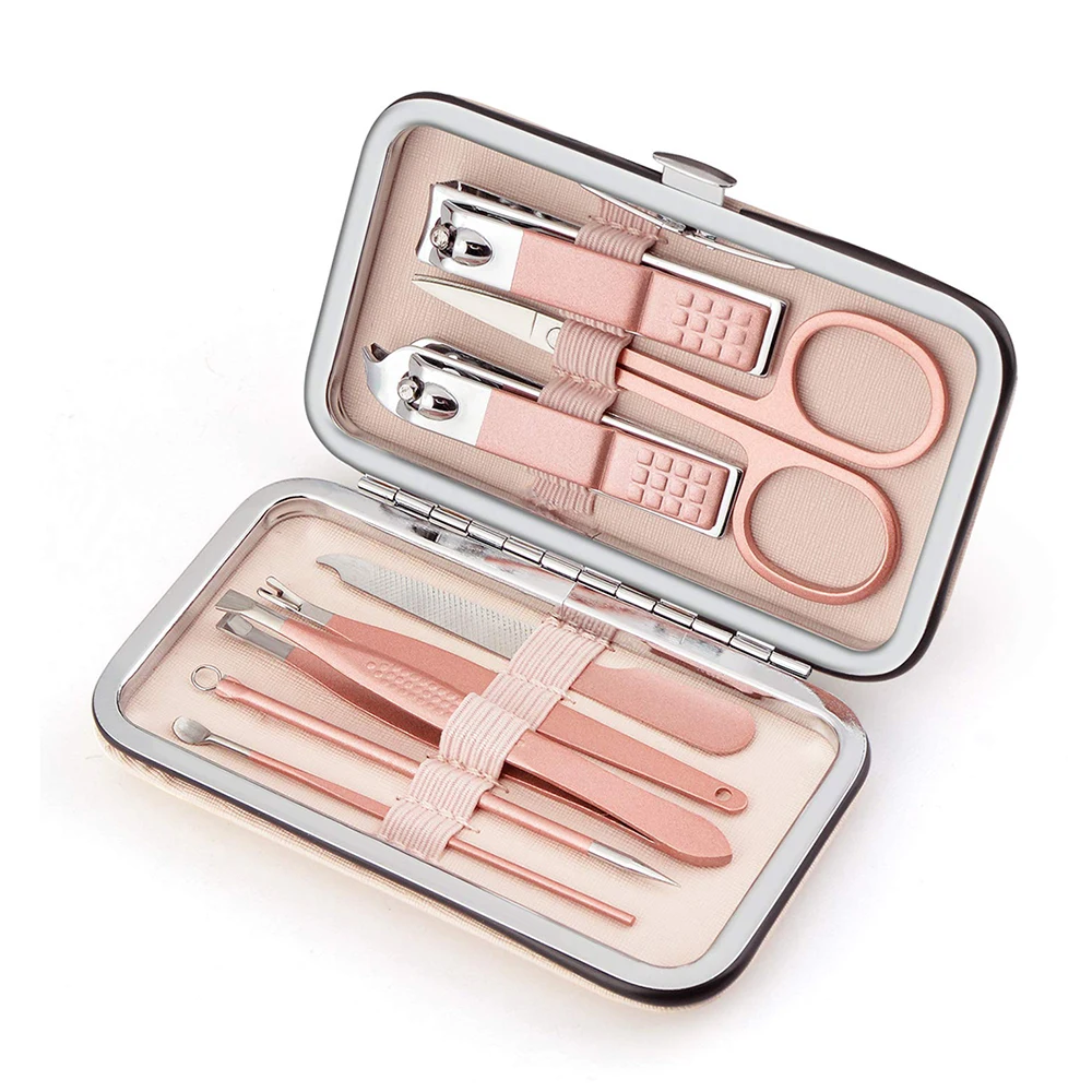10 Pieces Beauty Manicure Sets Best Quality Nail Clipper Cuticle Scissors Nail File Cuticle Pusher Beauty kits