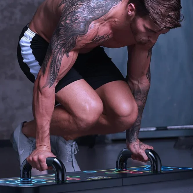 New Design Push Up Rack Board 9 Way Comprehensive Fitness Exercise Workout Folding Push-up Stands Board