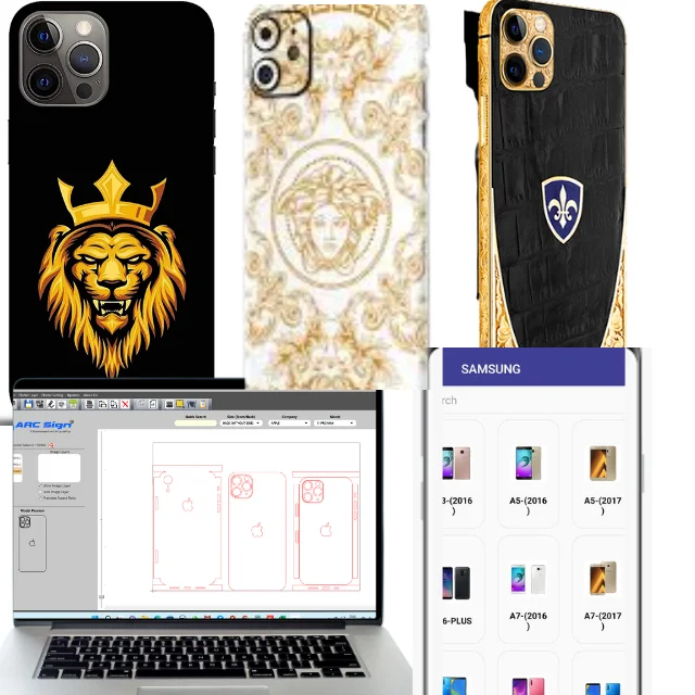 Attractive design mobile skin cutting software