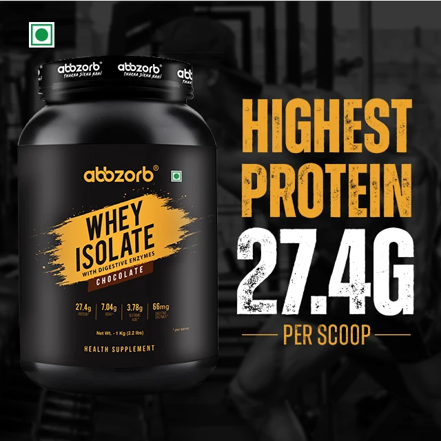 Chocolate Flavor Whey Protein Isolate Premium Pure Powder Shake 1kg (30 Servings)  Buy From Indian Supplier