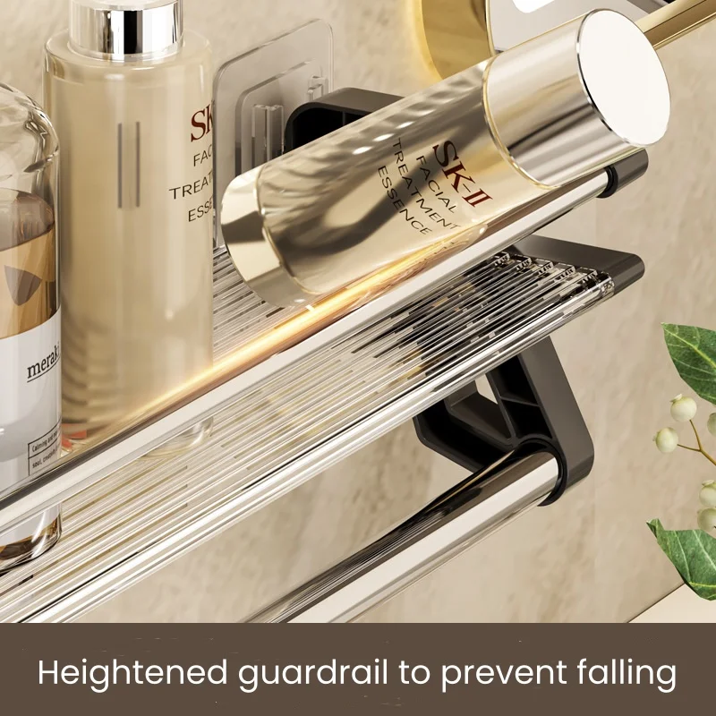 Punch-free Space Bathroom Rack Restroom Bathroom Storage Rack Wall-mounted Toilet Holder