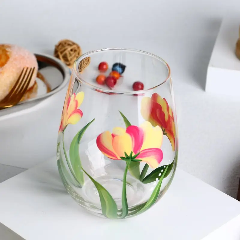 gold fancy stemless wine cup glasses gold rimmed champagne flutes with gold rim set of 6 boxes