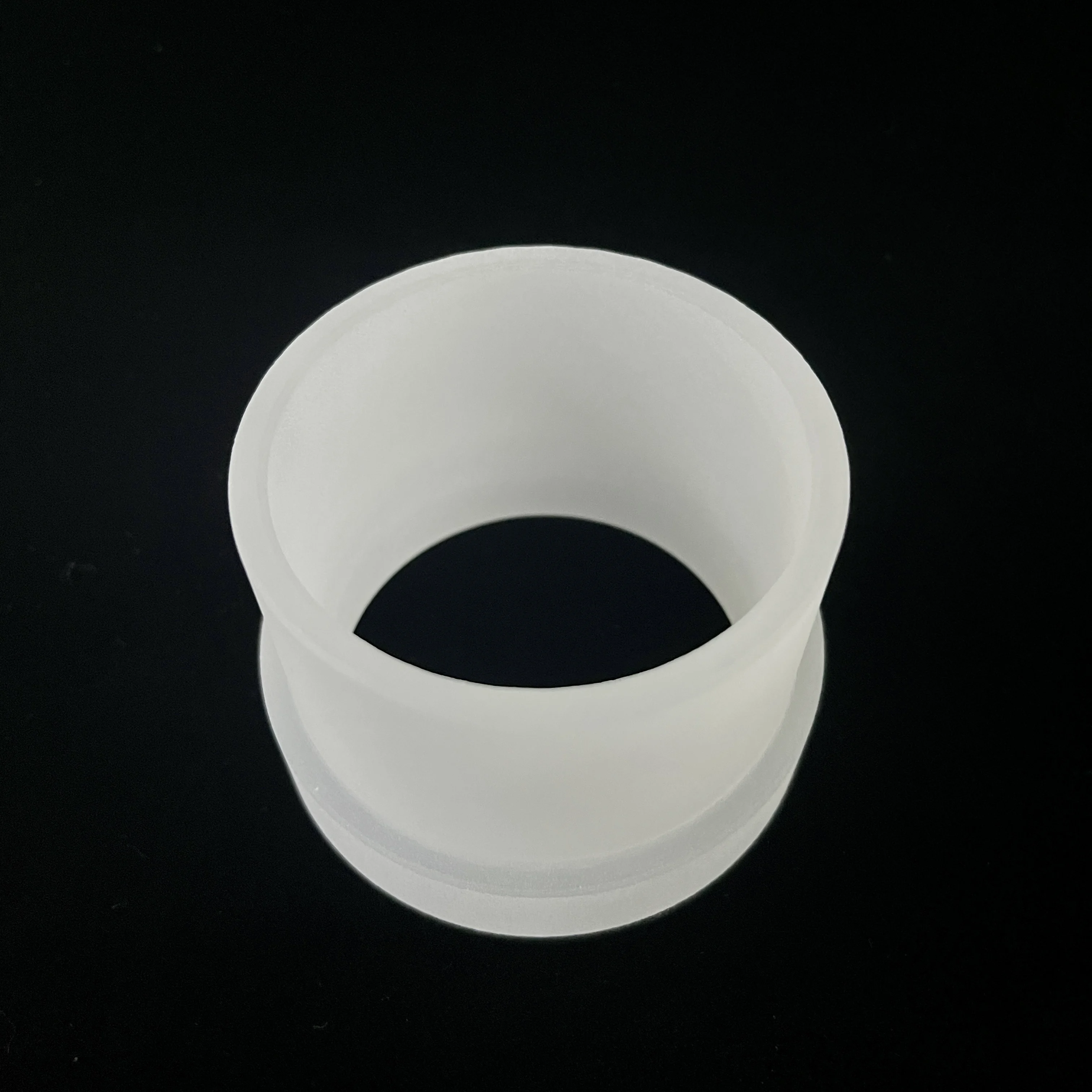 Customized High resistance Quartz glass tube with Flange Glass Ring Opaque Quartz Flange