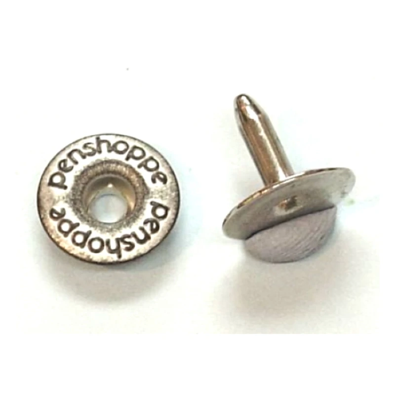 Long Life Engraved Logo Open Capped Metal Rivet for Garments