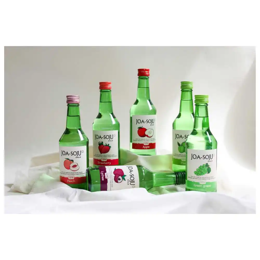 JoA Soju Высококачественная стеклянная бутылка SOJU 360 мл ABV 12% Высокое качество корейский вкус яблочного