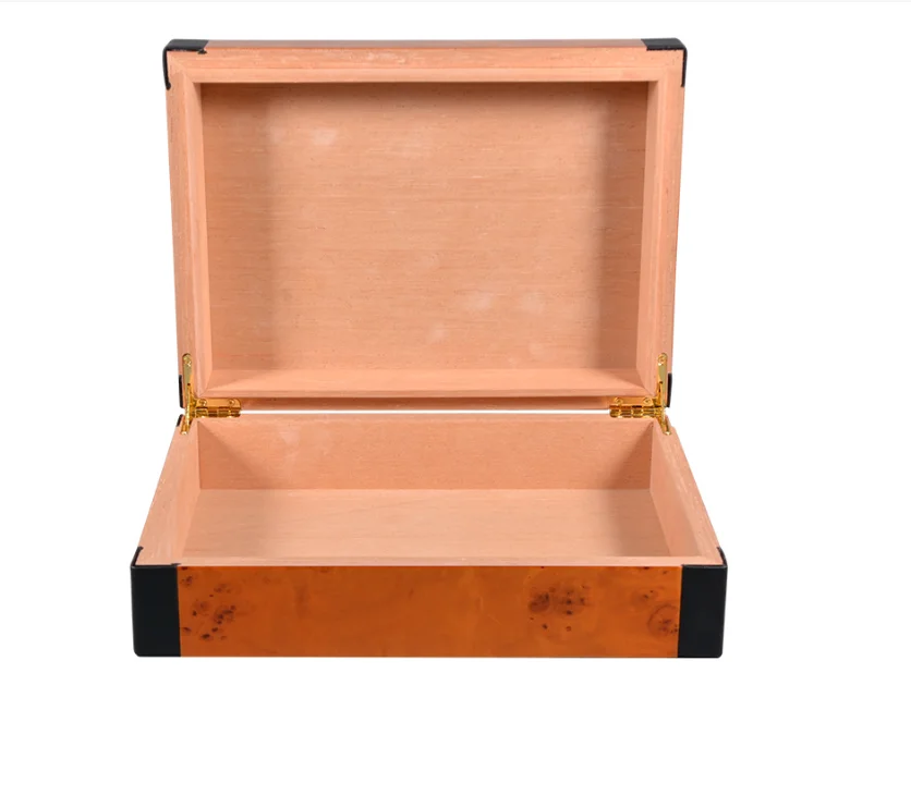 Manufacturers custom new cigar case splicing PU leather cigar case cigar humidor