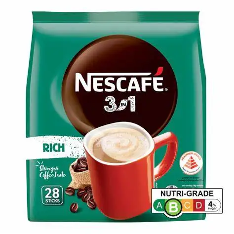 NESCAFE 3 в 1 оригинальный растворимый молотый кофейный напиток 30 пакетиков оптовая продажа Nestle Nescafe насыщенная смесь и пиво