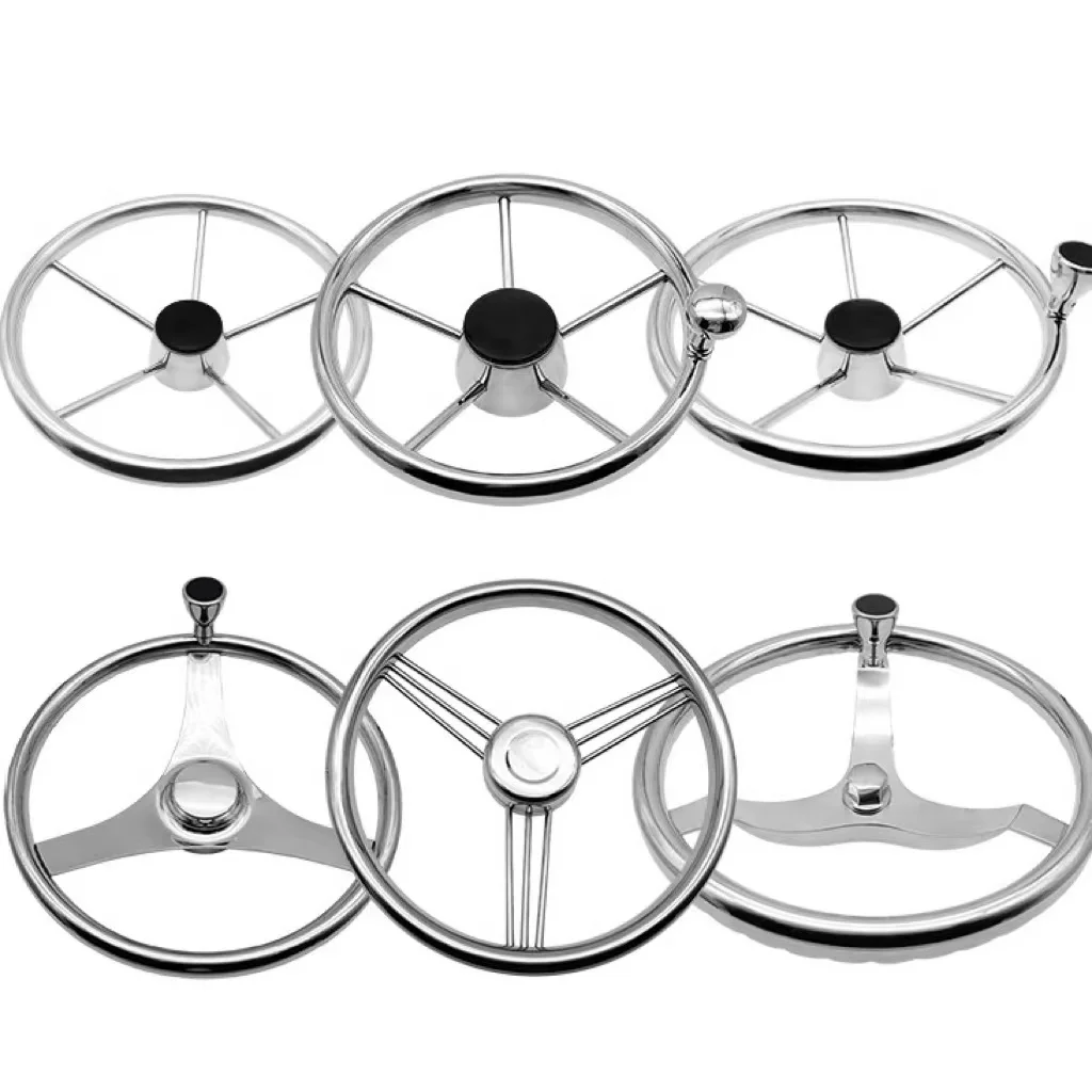 High Quality OEM 316 Stainless Steel casting service Marine Steering Wheel New Hot Sale Boat Fitting with Spoke Marine Hardware