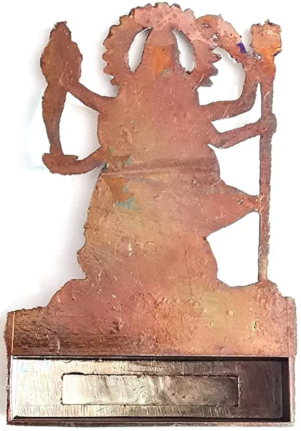 Kali Spiritual 4.3 Inches Handmade Goddess Mahakali Standing on Shiv, Mix Metal Statue Home Temple Mandir diwali decor puja