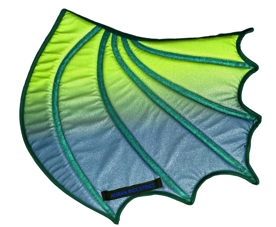 Dragon wing multi colors glitter fabric Printed all sizes Saddle Pads Horse Riding horse grooming Saddle Pads new gradient color
