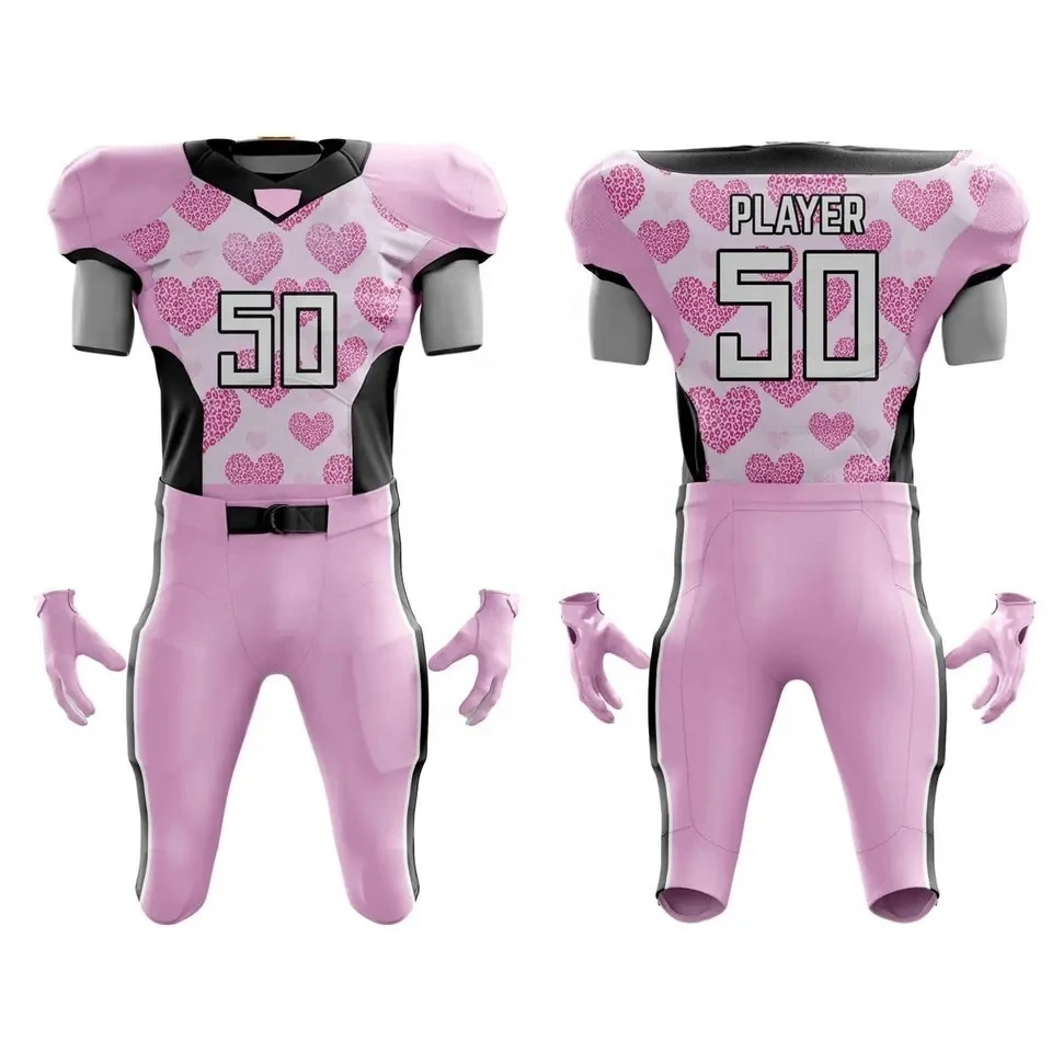 High Quality Custom Sublimation American Football uniforms Professional design breathable American Football Uniforms OEM