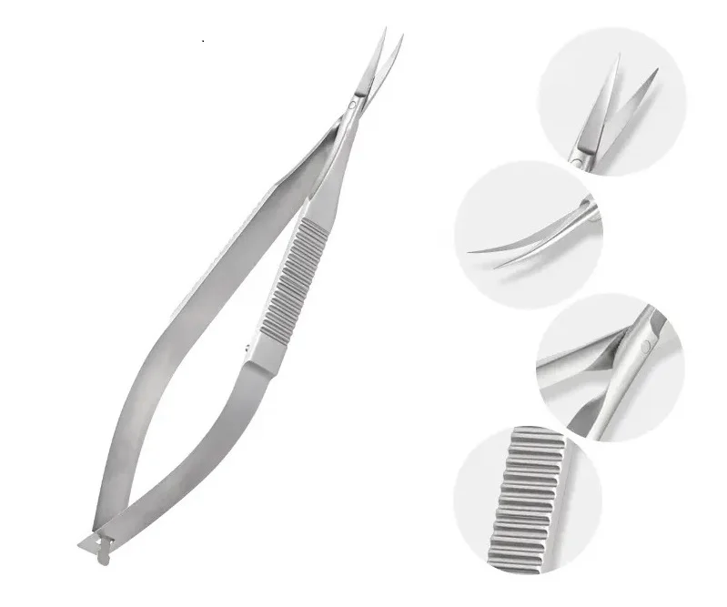 Castroviejo Needle Holder Lock (Straight) Forceps Surgical Instruments Ophtalmic Instruments Stainless Steel Plastic CASTROVIEJO