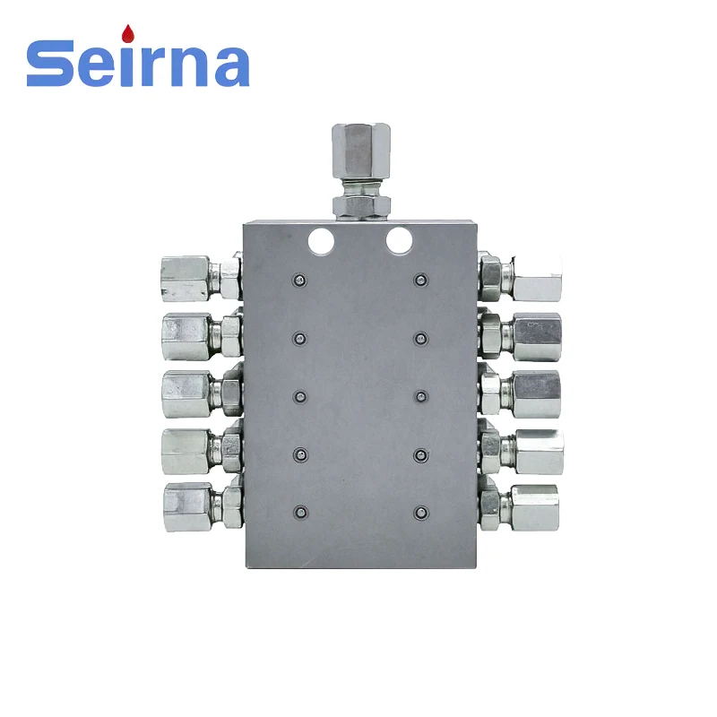 Seirna SKV Type hydraulic distributor lubrication system grease separator valve distributor divider block