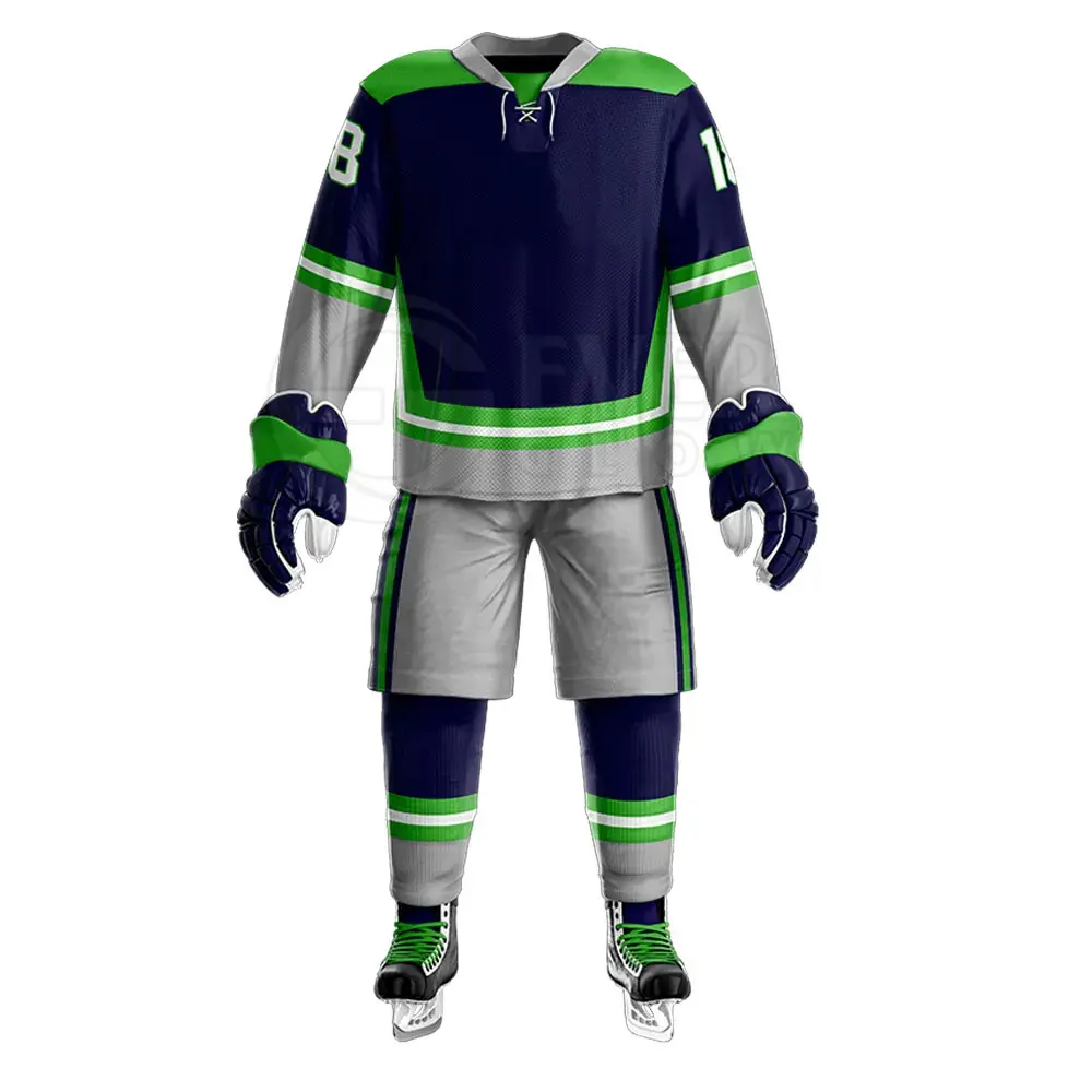 Factory Direct Premium Quality Ice Hockey Jersey Professional Manufacturers Hand Made Ice Hockey Uniform And Pant Set