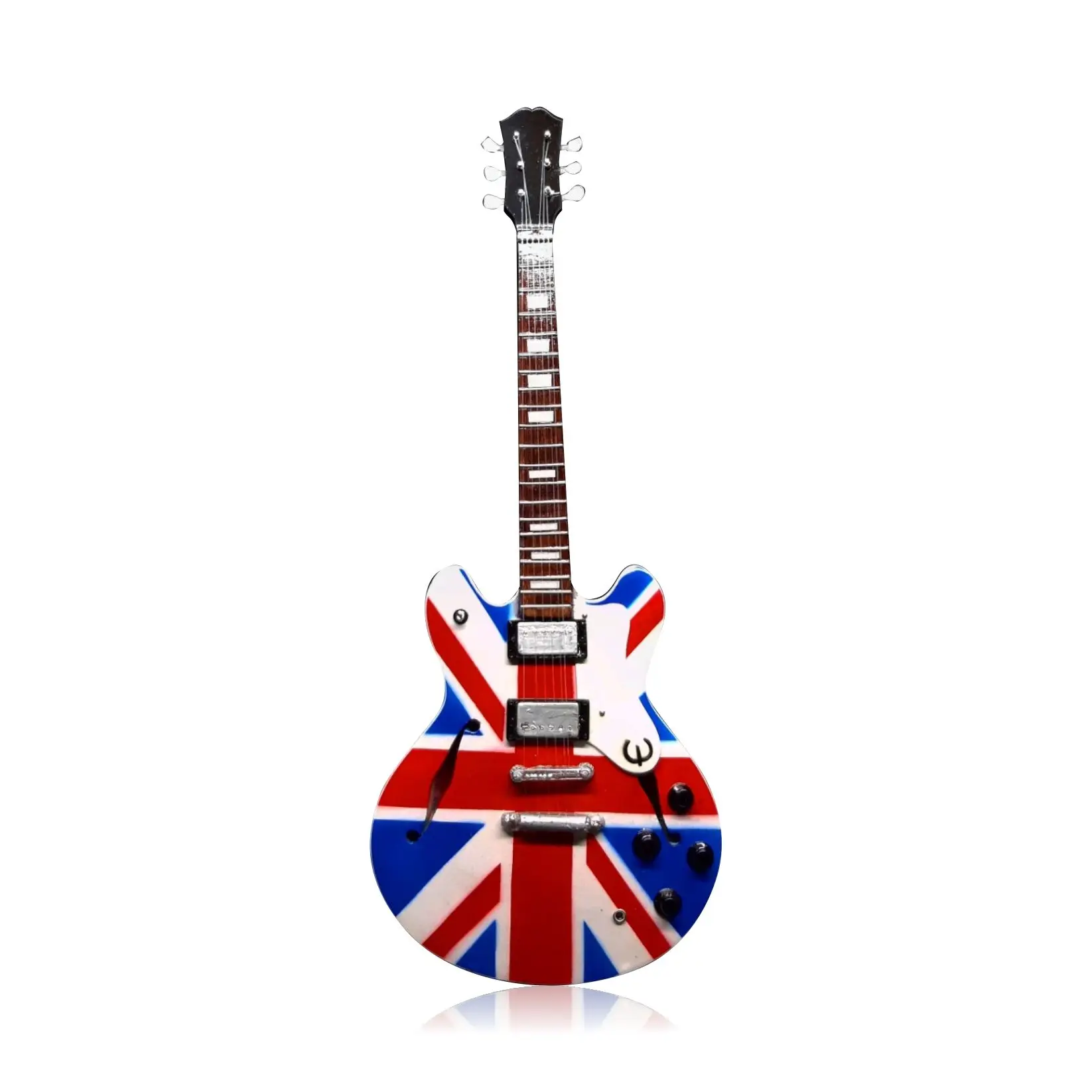 MINIATURE GUITAR UK FLAG 25 CM