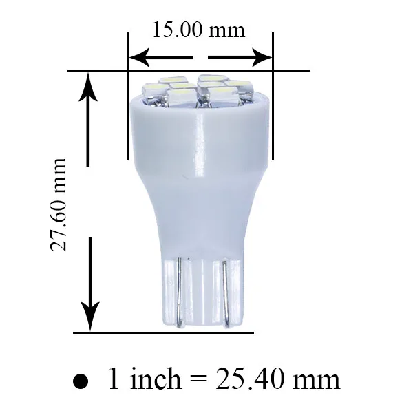 Pinball Machine LED Bulbs 8SMD T10 194 168 W5W 6V White 12 Color Variations #555 3020 PA