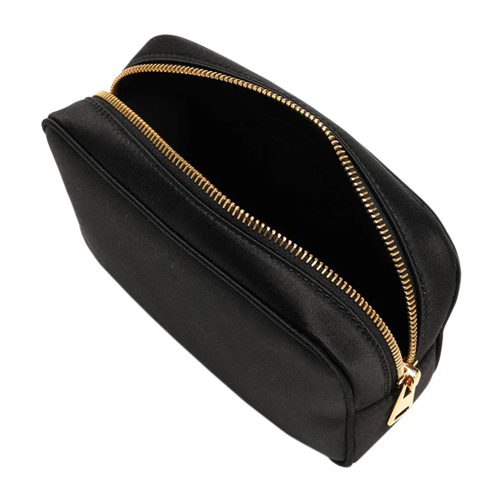 Trendy Travel Cosmetic pouches Vintage Brown Leather large cosmetic bag Carry All Pouch Fashion Travel Makeup Cosmetic Bag