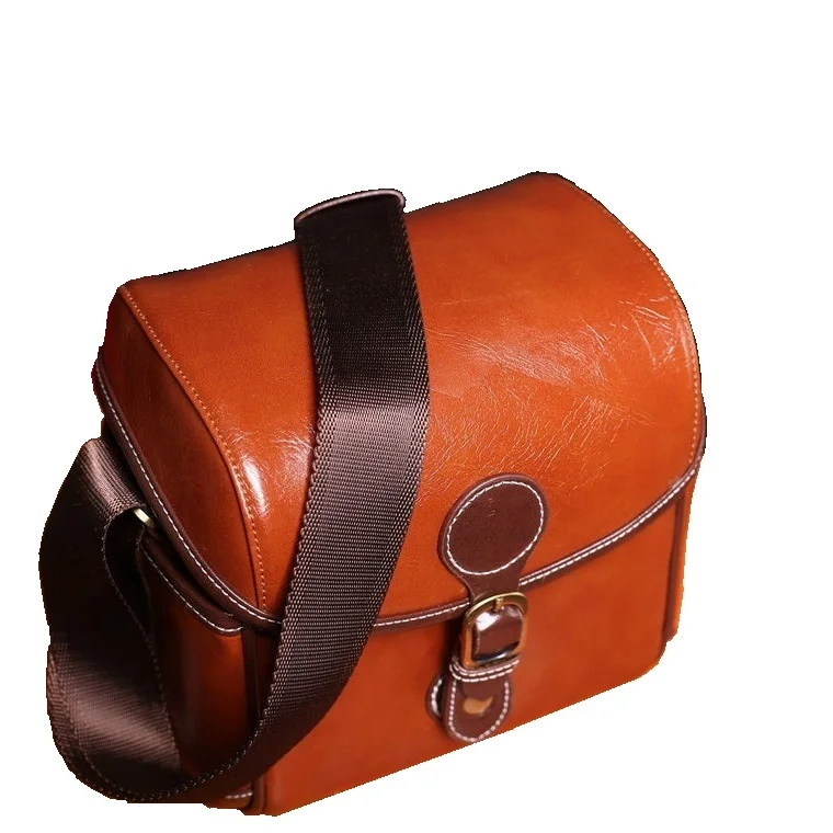 New Stylish Dslr Camera Bag For Outdoor Activities Premium Leather Small Camera Case Shoulder Bags Camera Protect Bags