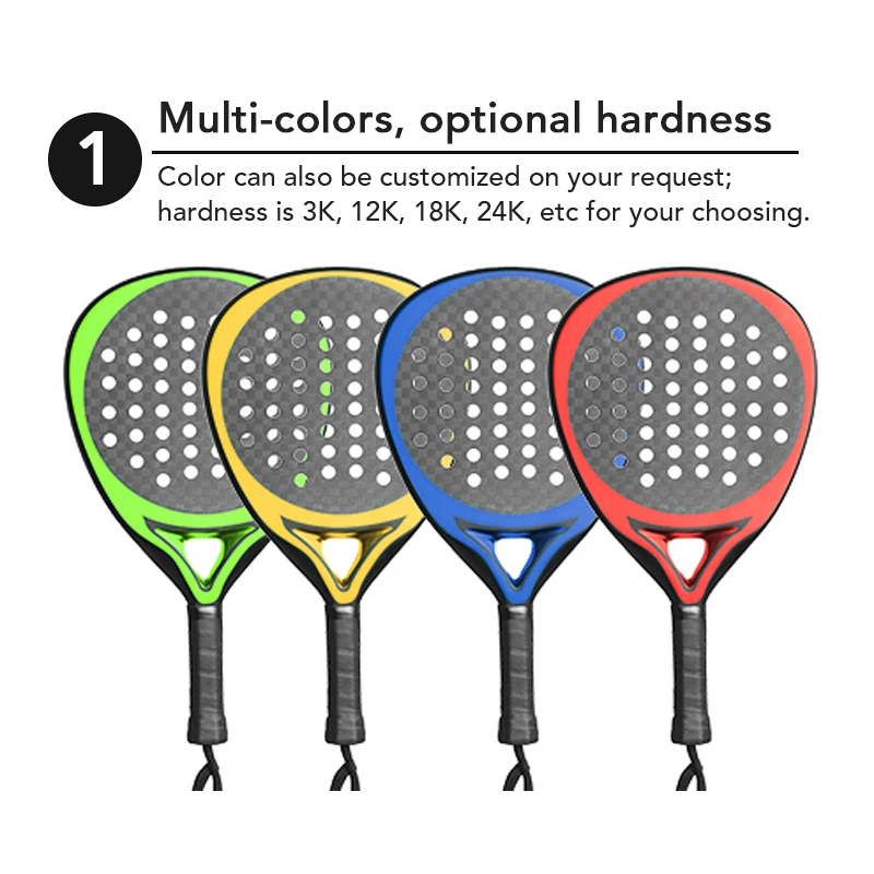 Oem Custom Design Cheap Wholesale Tennis Racket Carbon Fiber Padel Raquets Paddle Tennis Rackets