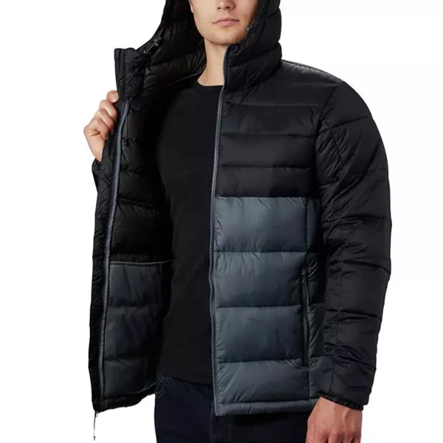 OEM Custom Logo mens down coat winter goose duck down jacket men padded bubble puffer jacket
