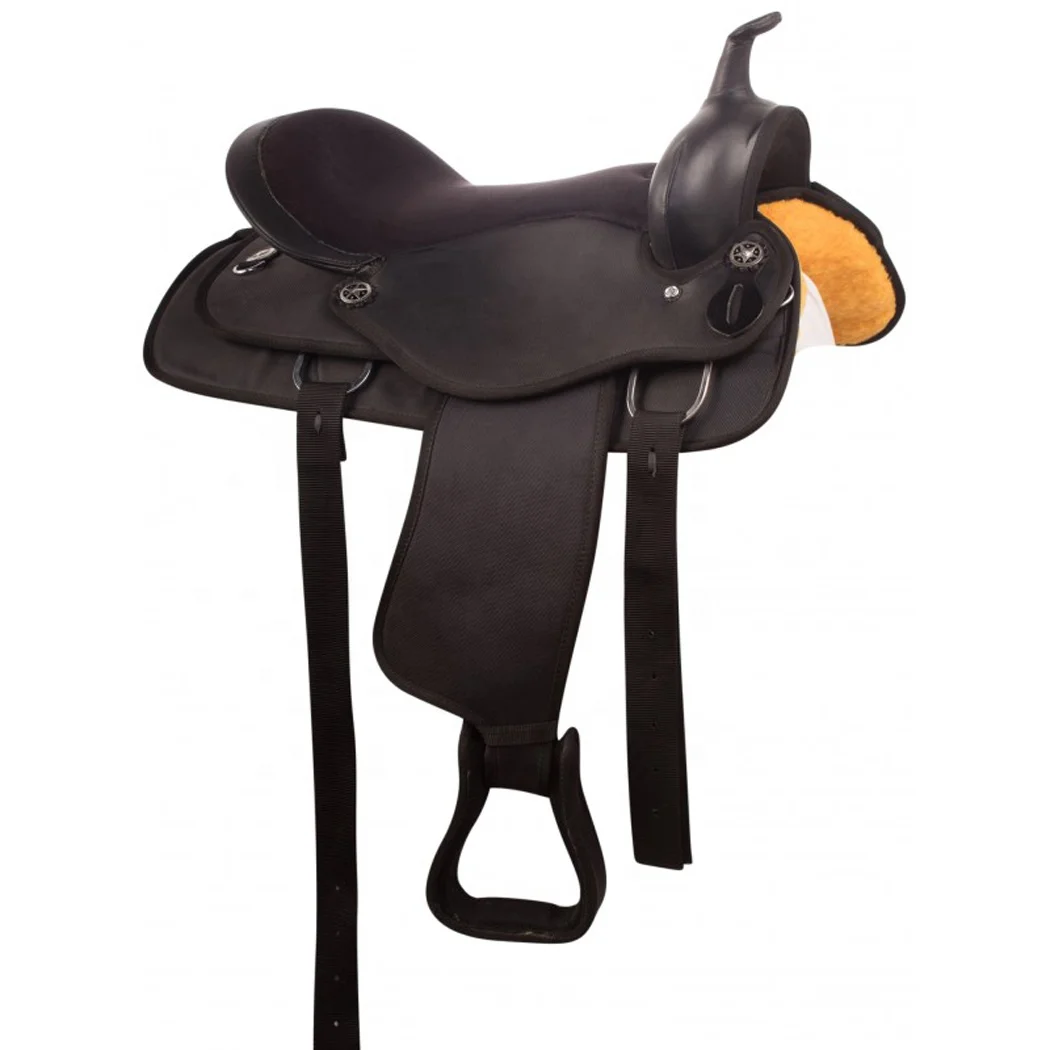 Top Quality Synthetic Western Saddle Ideal for Daily Ride Available with different seat sizes