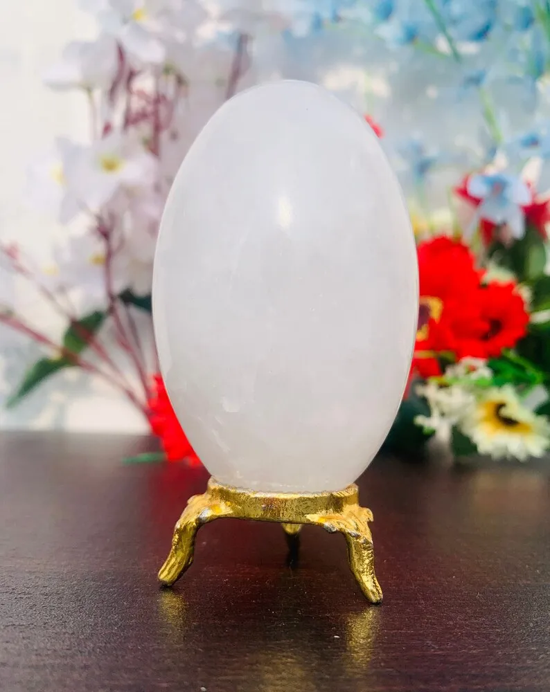 Natural  A++ Quality White Petalite Quartz Stone Healing Metaphysical Meditation Power Lingam | Premium Quality Clear Quartz Bar