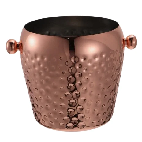 Metal Beer Tub Cube Container Glossy Finished Stainless Steel Ice Bucket Wine Champagne Cooler Large Ice Bucket