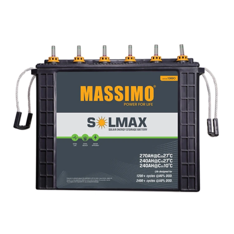 Доверенный дилер бестселлер трубчатые свинцовые пластины 270AH 12 V MASSIMO аккумуляторы солнечной энергии для продажи