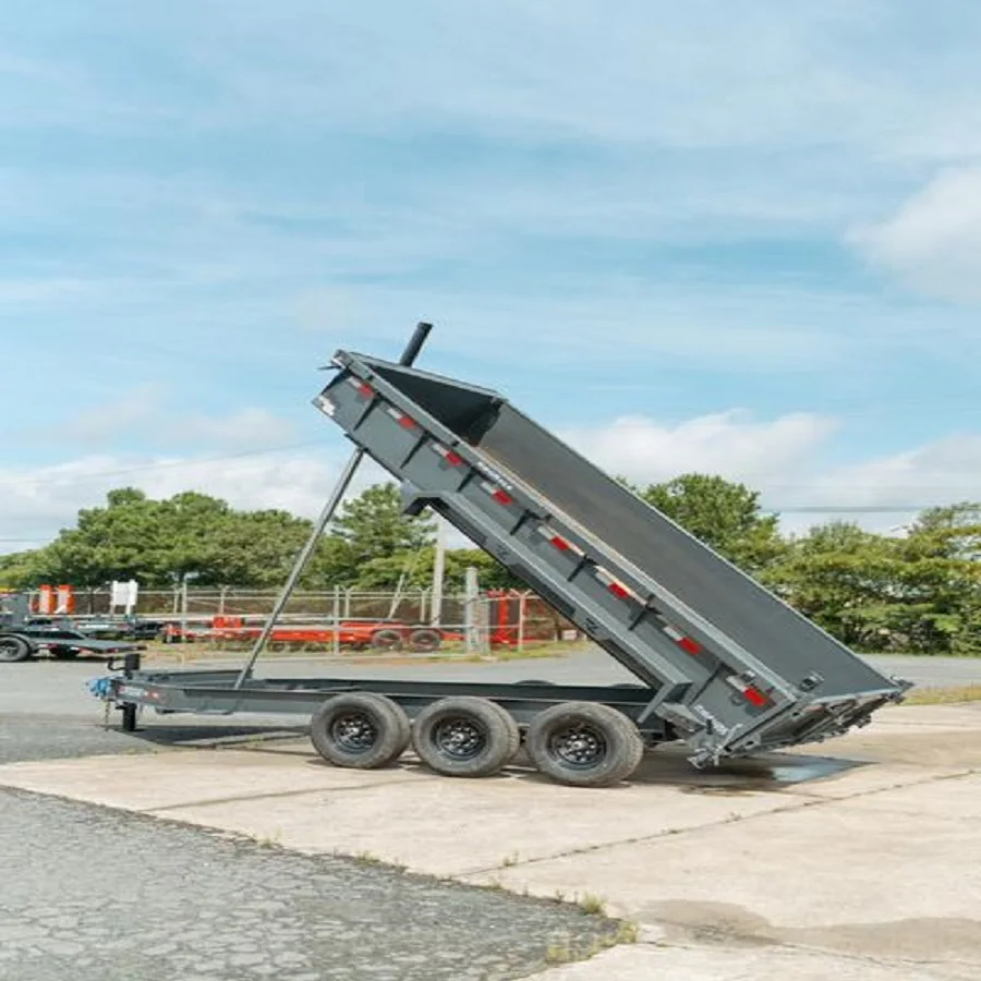Heavy Duty Dump Trailer 3 Axle 60 80 Tons 40 Cubic Meters Rear End Tipper Hydraulic Semi Trailer In Stock