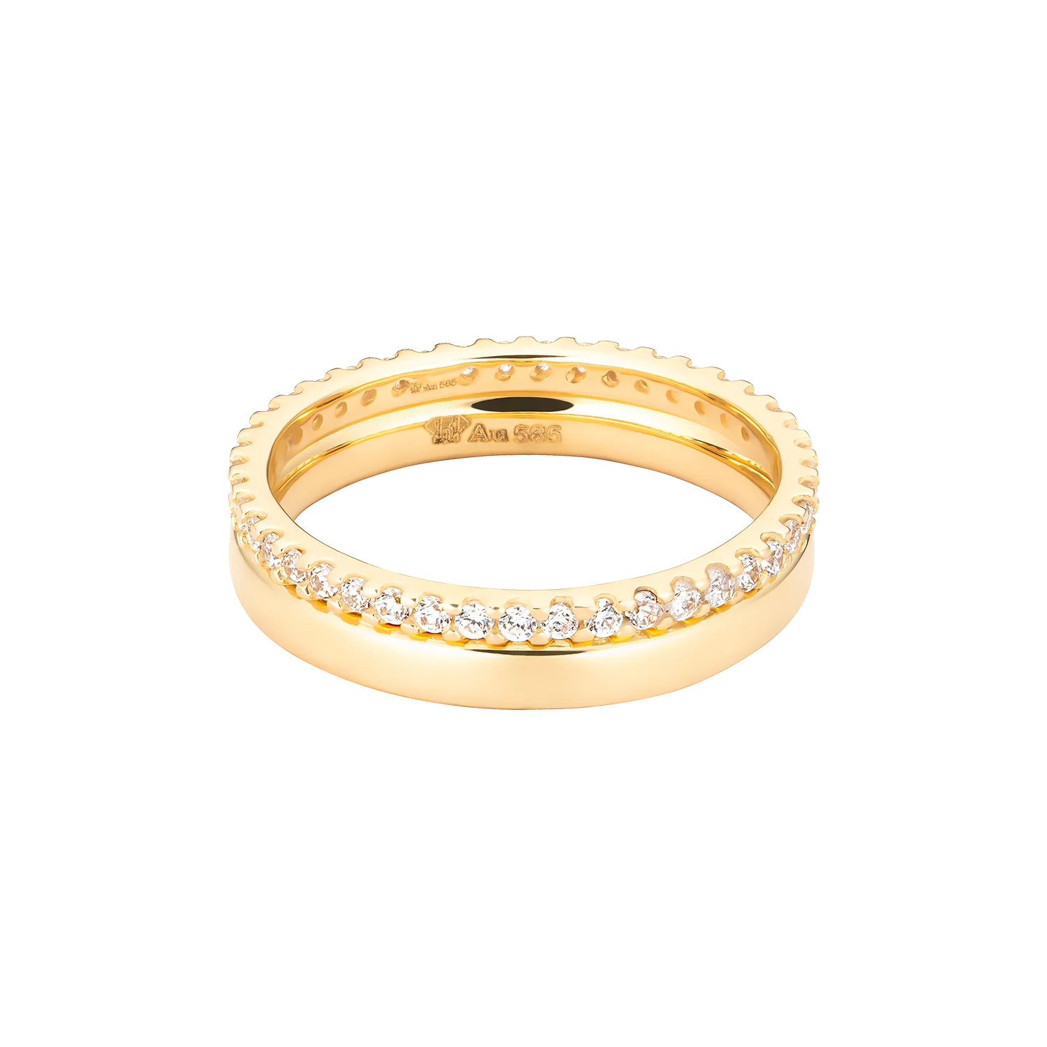 Gold wedding rings for couple 14k gold fine jewelry fashion rings couple 18k gold ring women HTJ Vietnam - NC734