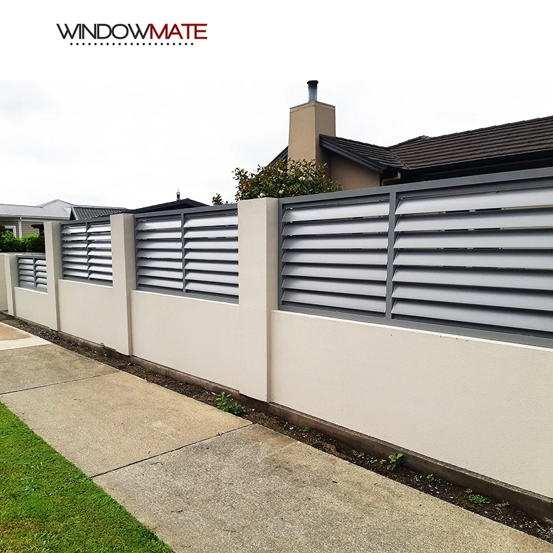 Modern house aluminium louver gate and fences